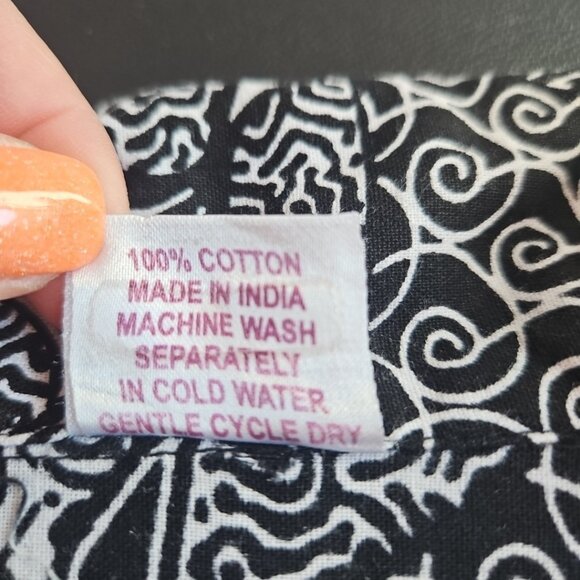 Womens Patchwork 100% Cotton One Size Swing Jacket Lagen Look Boho Artsy  READ - Picture 12 of 14